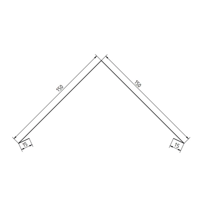 Gąsior dachu trapezowego z 33 cm - dł. 2 mb.